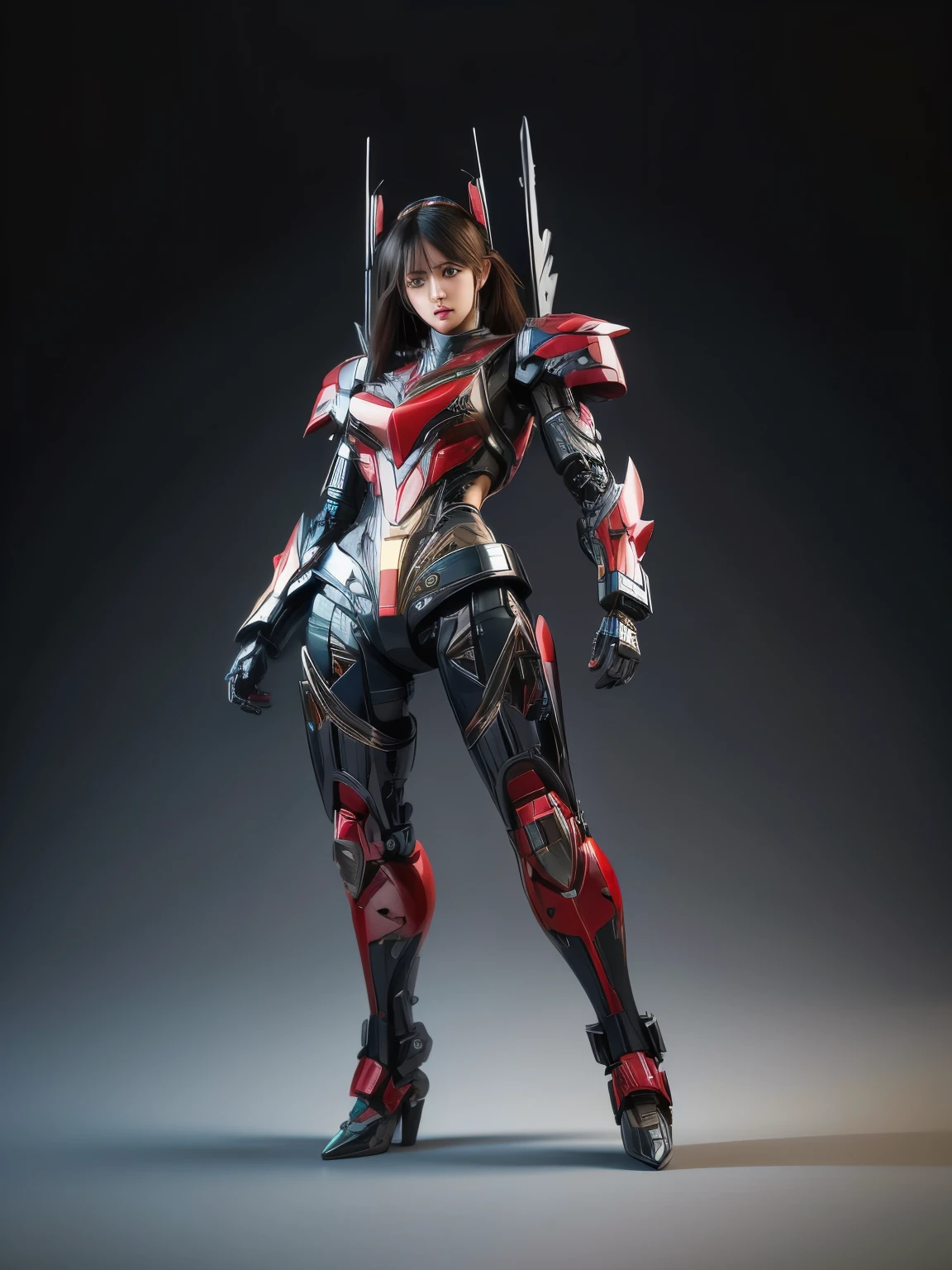 Textured skin, Super Detail, high details, High quality, Best Quality, hight resolution, 1080p, hard disk, Beautiful,(Windblade),beautiful cyborg woman,Mecha Cyborg Girl,Battle Mode,Girl with a Mecha Body,She'Wearing futuristic Transformers mechs,Female Warrior,fully body photo