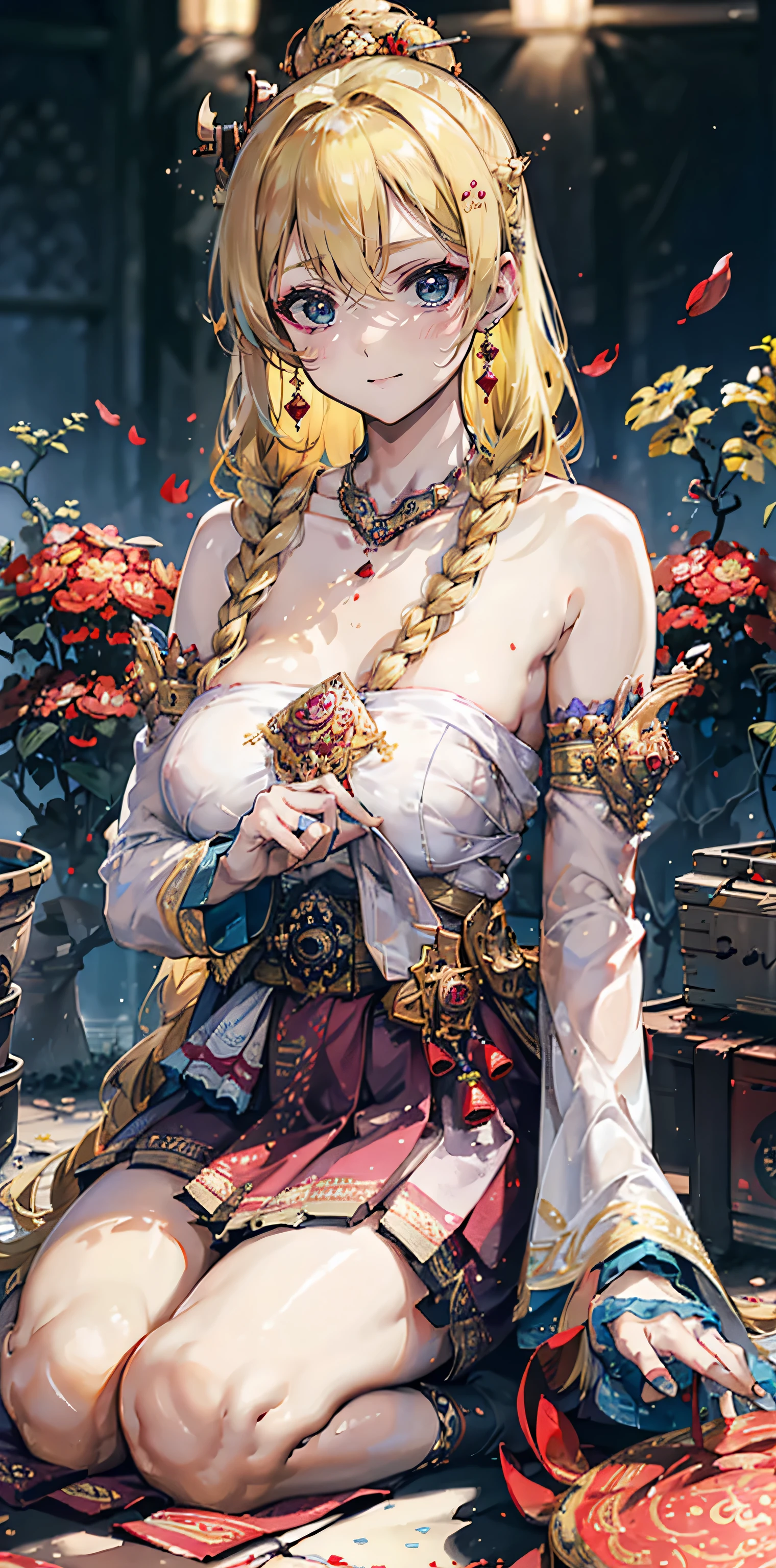 well built，Best build quality ,Masterpiece, lamp, very beautiful, Very meticulous ,CG ,Yoon ,8k wallpaper, Amazing cleavage, Detailed pubic hair, Masterpiece,best quality,official art,Extremely detailed CG-8k wallpaper,Ridiculous resources, Absolutely ridiculous....., The file size is very large..... , very fine, high resolution, Very meticulous,Meticulous beautiful girl, Very fine eyes and face, beautiful eyes,there&#39;Gives radiance to the face.,unger sister, (Shen He\Genshin Impact), (exaggerated), (((blonde hair))), (single braid), long golden hair, (blue eyed bitch), ((His long bangs covered one eye.....)), (((hair in one eye))), (((Bangs covering right eye))), ((decorate)), ((Tassel Earrings)), (((Describe the arm in detail.....))), (((Excellent mistake)), ((The body is long and slender....)), (), ((Plum)), (Detailed description of the hair), (shoulder), ((collarbone)), ((shoulder cropped)), (Glowing skin), (Detailed description of the face), (Detailed explanation of metaphysics), (Leaves skin shine, shine), no competitors, (ultimate beauty), (red lipstick), (shy ), ( smile), ,, ((long sleeve shirt)), ((wide arms)), thin line, overcome obstacles, ( In this matter#39;Bedroom for viewers)), , ((Any position.)), (Sit down on the floor.....)), ((there is a lot of water in the body.)),((big breasts:1.35,I saw bulging nipples in the strapless Thai cloth..,mouse breast, ((bare breast:1.37)),