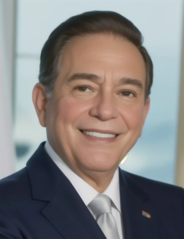 Hombre ,President of Panama Laurentino Cortizo, He is 71 years old ,mirando hacia el frente