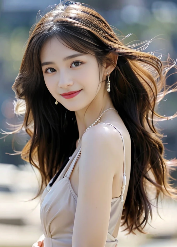 beautiful girl、Japanese、Highest quality、Realistic、16K、童face、幼いface立ち、With bangs、See-through banks、Larger breasts、slim、Old man,One girl,fair_skin,
Professional photography photo,strong chiosculo contrast,Melancholic tone,Shaded_face,Dynamic pose,Earrings,jewelry,pearls and gems,Light and shadow,Long Hair,Curly Hair,Ju Jin Yi,cowboy_shot,dress,Full body、panoramic、smile、Shooting from a distance