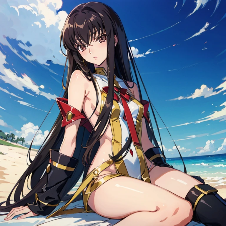 C.C. Naked, code geass , full color - SeaArt AI