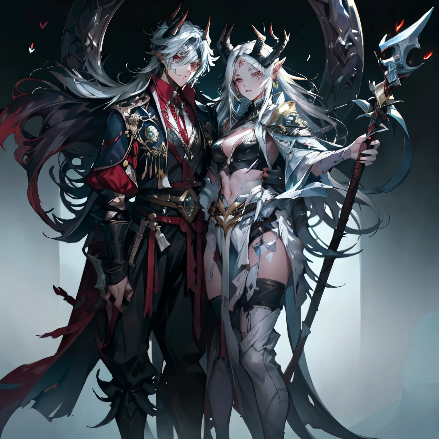 (from Dagasi: 1.1), break, piece of art, a high resolution, 8K, detailed background, high quality, break, break, ((light blue fur, White hair, black sclera, Phantom Horn, 2 horns, желтые eyes, detailed skin)) coat, break, eyes, humanoid, shorts, trident, artwork, masterpiece, detailed faces