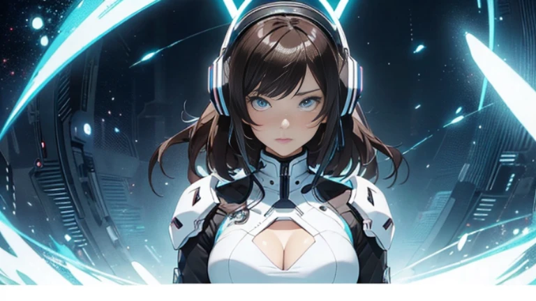 ((Beautiful One Woman)), 20 years old, very sexy body, breasts looking directly at camera, sexy expression.8k,3d,big,chest open,anime character with white long hair and blue eyes in futuristic city at night,rainbow takes, futuristic black jacket, ((big)),digital cyberpunk anime art, bad anime 8k, best anime 4k konachan wallpaper, anime style 4k, digital cyberpunk - anime art, anime art wallpaper 8k, anime wallpaper 4k, anime wallpaper 4k, anime art wallpaper 4k, anime art wallpaper 4k, anime cyberpunk art, top quality digital art, full body close-up shot, stunning art, with futuristic glowing gun, quick movement, realistic detailed depiction background, Extremely detailed and precise metallic costumes and backgrounds, extremely detailed mechanical costumes and backgrounds, extremely detailed shiny costumes and backgrounds, costumes and backgrounds and pupils with detailed patterns, futuristic monitors installed in the background, chasing, rape face, upturned eyes, (ahe face), dissatisfied expressions, frustration, mechanical glowing cyberpunk cat ears, realistic beautiful eyes, cyber headphones