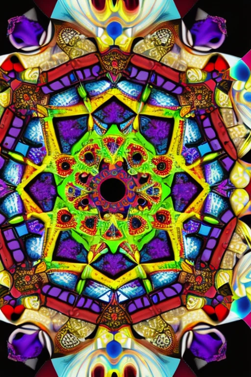 SKELETONMAN in a kaleidoscope scenario
