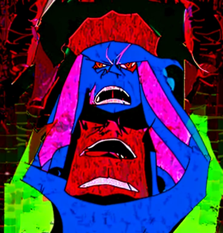 Black Spike with Red Cap, Red Eye, Bunk Fangs, Spike Arm, Style of Panty and Stocking