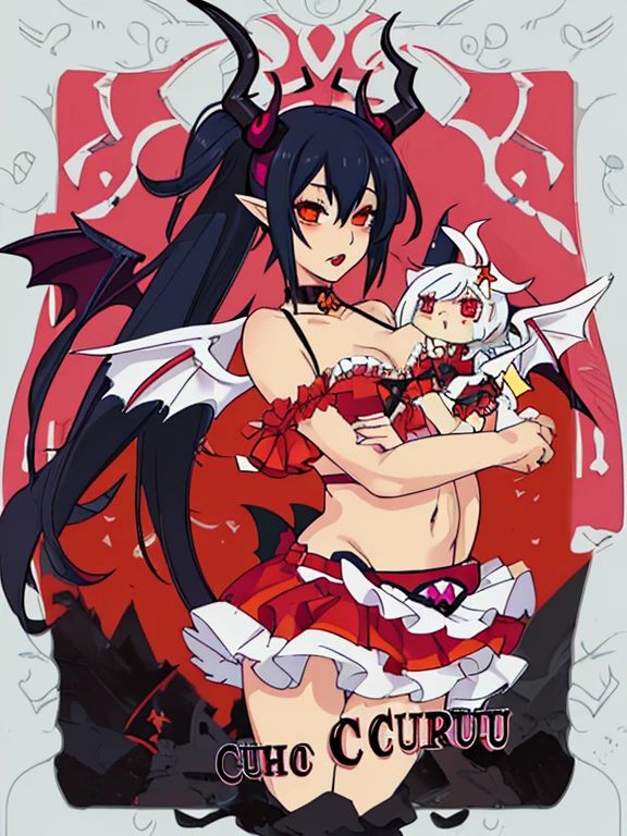 Chica succubus con poca ropa