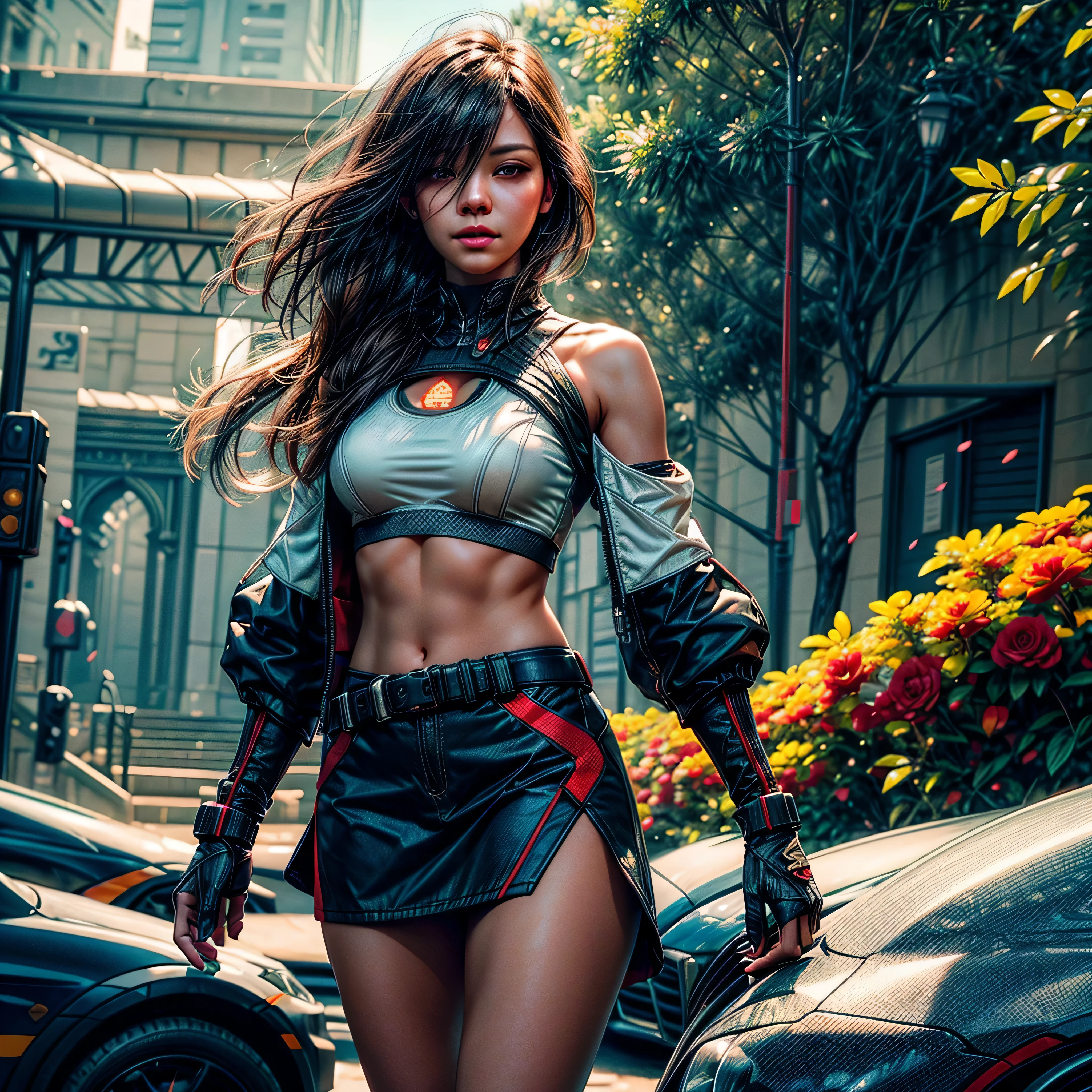 (top best quality,32k,64k,ultra highres, epic top masterpiece:1.2),ultra-detailed,(realistic,photorealistic,photo-realistic:1.37),studio lighting,ultra-fine Diva,ultra sharp focus,physically-based rendering,extreme detail description,vivid colors,bokeh,fullbody,colorful,detailed lips,intense eyes,long eyelashes,flowing jacket open:shoulder,sensual,confident,wearing a Bitcoin print BridalDress,standing in a garden fleuraison, with blooming flowers floraison, surrounded by lush greenery Lys, sunlight softly illuminating her face, creating a warm and vibrant atmosphere. , bright_color dappled_sunLight equirectangular deep path optimal meticulously intricate micro ultra_high-details ultra_high-resolution ultra professional Photorealistic ultra_high-quality ultra_high-definition 32K XT3 DSLR extreme improved Octane-render opengl-shaders glsl-shader romm rgb pbr 3DCG fxaa global illumination cgi vfx sfx fkaa txaa rtx ssao post-processing post-production cell-shading tone-mapping Ultra_sharp-focus accurate max saturate reflex Vivid DSLR color-coded rich_colors colorful luminescence volumetric Cinematic_sunlight lightning contrast augmented sundrop backlight "Heavy Metal" Will-o'-the-wisp dazzling Eiffel Symmetrical equirectangular deep path reflection, varied multi etc. --v 6 --s 1000 --c 20 --q 50 --chaos 100