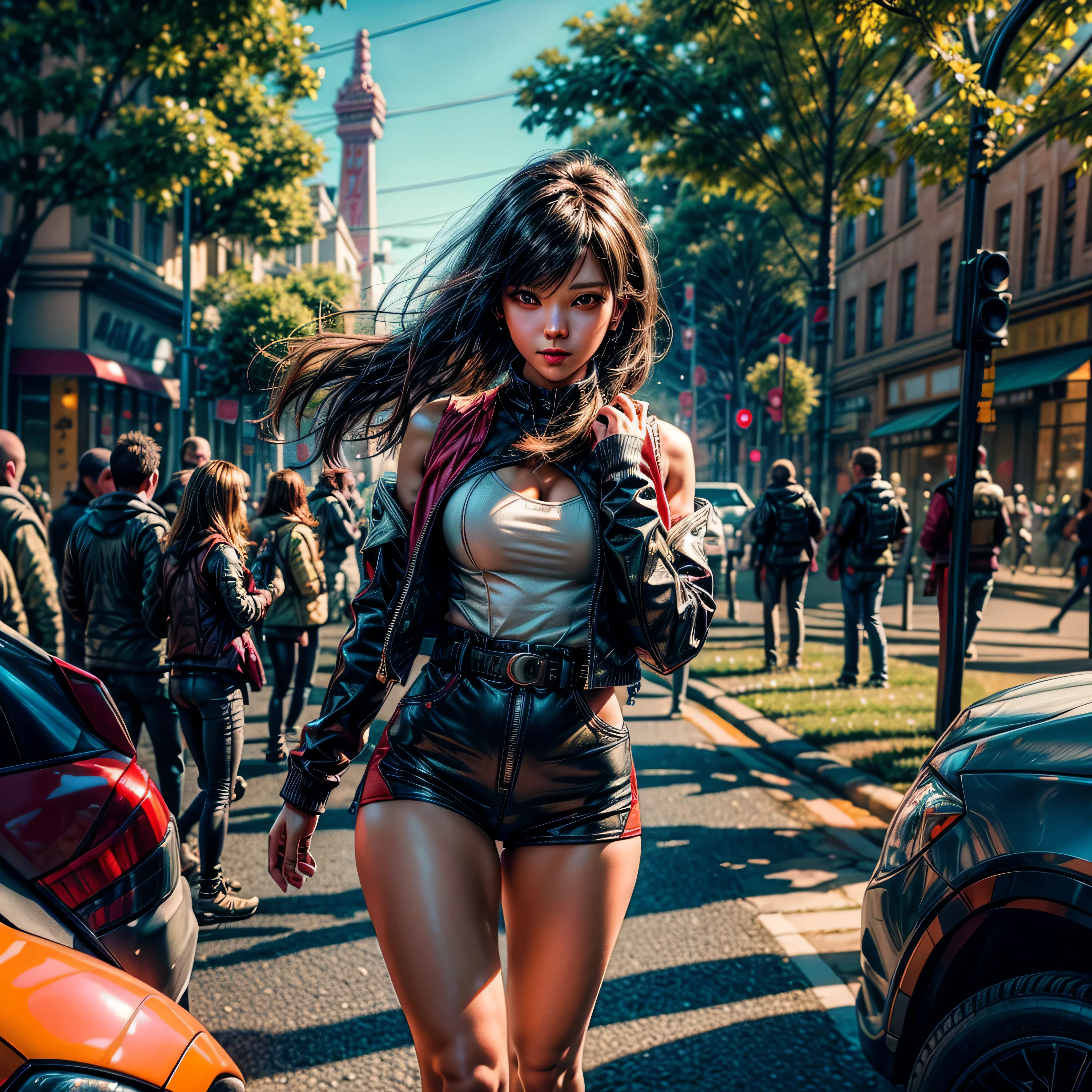 (top best quality,32k,64k,ultra highres, epic top masterpiece:1.2),ultra-detailed,(realistic,photorealistic,photo-realistic:1.37),studio lighting,ultra-fine Diva,ultra sharp focus,physically-based rendering,extreme detail description,vivid colors,bokeh,fullbody,colorful,detailed lips,intense eyes,long eyelashes,flowing jacket open:shoulder,sensual,confident,wearing a Bitcoin print BridalDress,standing in a garden fleuraison, with blooming flowers floraison, surrounded by lush greenery Lys, sunlight softly illuminating her face, creating a warm and vibrant atmosphere. , bright_color dappled_sunLight equirectangular deep path optimal meticulously intricate micro ultra_high-details ultra_high-resolution ultra professional Photorealistic ultra_high-quality ultra_high-definition XT3 DSLR extreme improved Octane-render opengl-shaders glsl-shader romm rgb pbr 3DCG fxaa global illumination cgi vfx sfx fkaa txaa rtx ssao post-processing post-production cell-shading tone-mapping Ultra_sharp-focus accurate max saturate reflex Vivid DSLR color-coded rich_colors colorful luminescence volumetric Cinematic_sunlight lightning contrast augmented sundrop backlight "Heavy Metal" Will-o'-the-wisp dazzling Eiffel Symmetrical equirectangular deep path reflection, varied multi etc. --v 6 --s 1000 --c 20 --q 5 --chaos 100