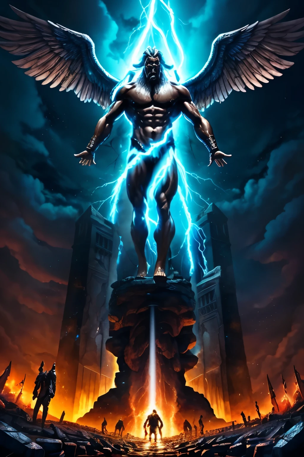 Zeus destroys the titans