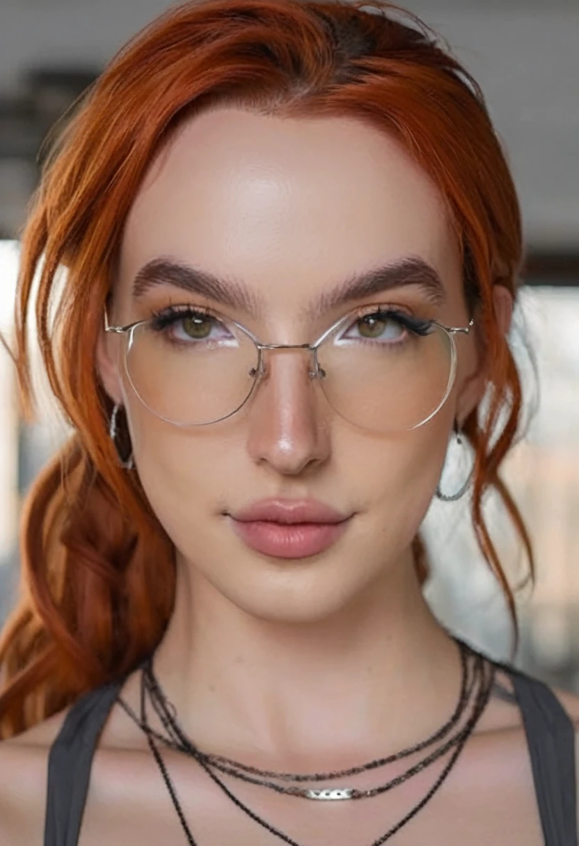 professional portrait photo of mssbrsl, looking at the camera,, with a thin leather choker around her neck and has (glossy lips), Nikon Z9, looking at the camera, realistic matte skin, (highly detailed), ((skin texture)), (sharp focus), high-res