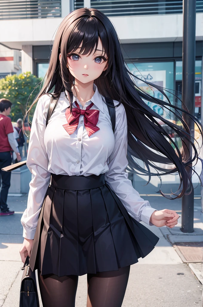mulher 20 anos sexy PEITOS GRANDES Asian arafada posando em uma rua, garota de anime na vida real, hyperestudante realista, a hyperestudante realista, coreana, cosplay de anime, Garota sedutora de anime, estudante realista, cute anime high school girl, garota de anime atraente, beautiful Asian, Asian, Bonitinho , beautiful young korean girl black pantyhose