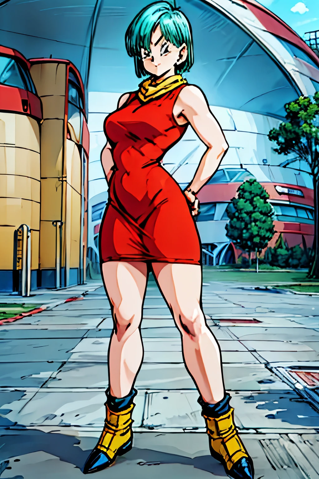 (( minifalda roja)), culo grande, culo redondo, musculos marcados, fitnes, Impresionante mujer sexy muy realista, Piel imperfecta, cintura muy angosta (( vestido rojo)), (( botas amarillas)) , Mejor calidad, full body visto desde abajo ((cabello azul corto)), , (( anime bulma dragon ball z)) (( vestido rojo)) mujer 30 years old, ((cabello azul corto)), (( con curvas)),(( una bufanda amarilla)) (( vestido muy corto)) (( piernas fuertes)), (( cintura muy angosta)) hay una mujer con un vestido rojo y una bufanda amarilla, vestido apretado, vestimenta ajustada, succubus in short tight dress, vestido sexy, faye valentine, linda chica con traje de tanque, skinvestido apretado, mejor conocido como amaranto, amaranto, He wears a bathing suit, usando ropa sencilla y ajustada, cintura delgada y caderas gruesas , alto detalle 8K, piel perfecta. 12K HDR, sensual posicion, ,