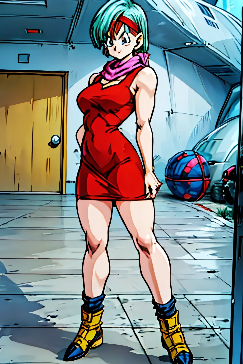 (( minifalda roja)), culo grande, culo redondo, musculos marcados, fitnes, Impresionante mujer sexy muy realista, Piel imperfecta, cintura muy angosta (( vestido rojo)), (( botas amarillas)) , Mejor calidad, full body visto desde abajo ((cabello azul corto)), , (( anime bulma dragon ball z)) (( vestido rojo)) mujer 30 years old, ((cabello azul corto)), (( con curvas)),(( una bufanda amarilla)) (( vestido muy corto)) (( piernas fuertes)), (( cintura muy angosta)) hay una mujer con un vestido rojo y una bufanda amarilla, vestido apretado, vestimenta ajustada, succubus in short tight dress, vestido sexy, faye valentine, linda chica con traje de tanque, skinvestido apretado, mejor conocido como amaranto, amaranto, He wears a bathing suit, usando ropa sencilla y ajustada, cintura delgada y caderas gruesas , alto detalle 8K, piel perfecta. 12K HDR, sensual posicion, ,