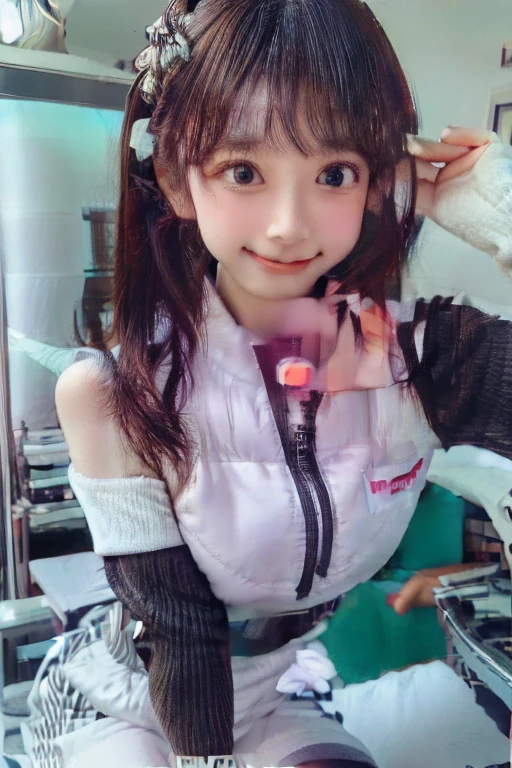 ((SFW: 1.4)), ((Detailed face, Professional photography)), ((NSFW, zettai ryouiki, 1 girl)), Ultra-high resolution, (Realistic: 1.4), RAW Photos, highest quality, (PhotoRealistic Stick), concentrated, Soft Light, ((30 years old)), ((Japanese)), (( (Young Face))), (surface), (Depth of written boundary), masterpiece, (Realistic), woman, ,astrovest,headphone:1.5,bangs, ((1 girl)),(black sleeves):2,(black tights):2,inside spacestationinside spacecraft,,zero gravity,smile,open leg,show panty,blush:1.5,hidden hands