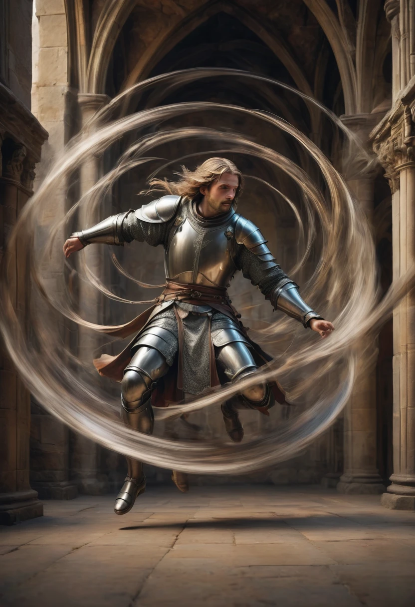 dream, Motion Blur, action-lines, minimalism art, Middle Ages, best quality, masterpiece, very aesthetic, perfect composition, intricate details, ultra-detailed