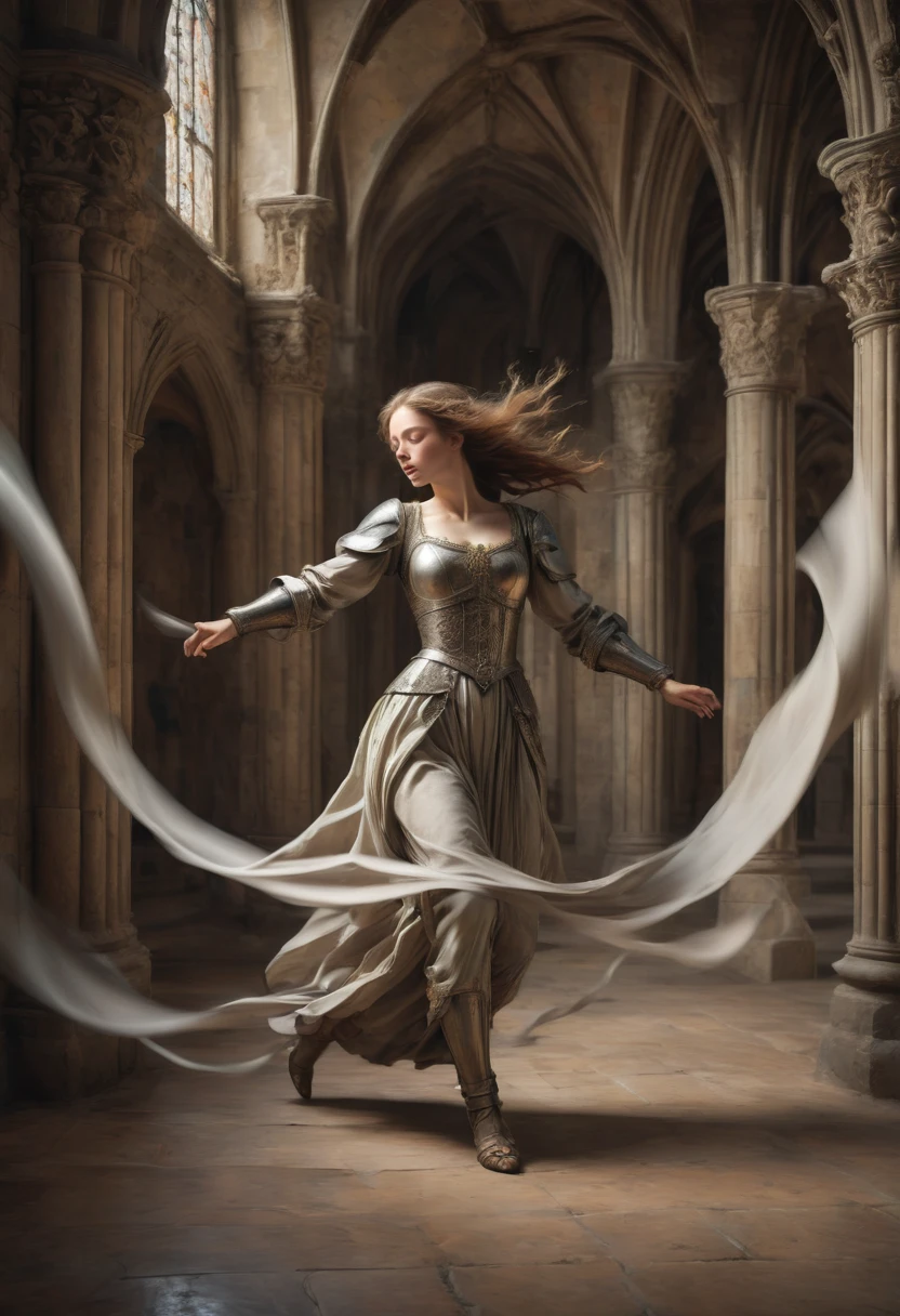 dream, Motion Blur, action-lines, minimalism art, Middle Ages, best quality, masterpiece, very aesthetic, perfect composition, intricate details, ultra-detailed