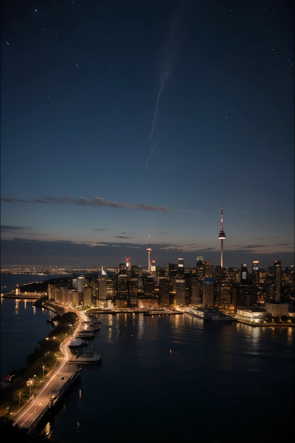 cidade de toronto de noite.