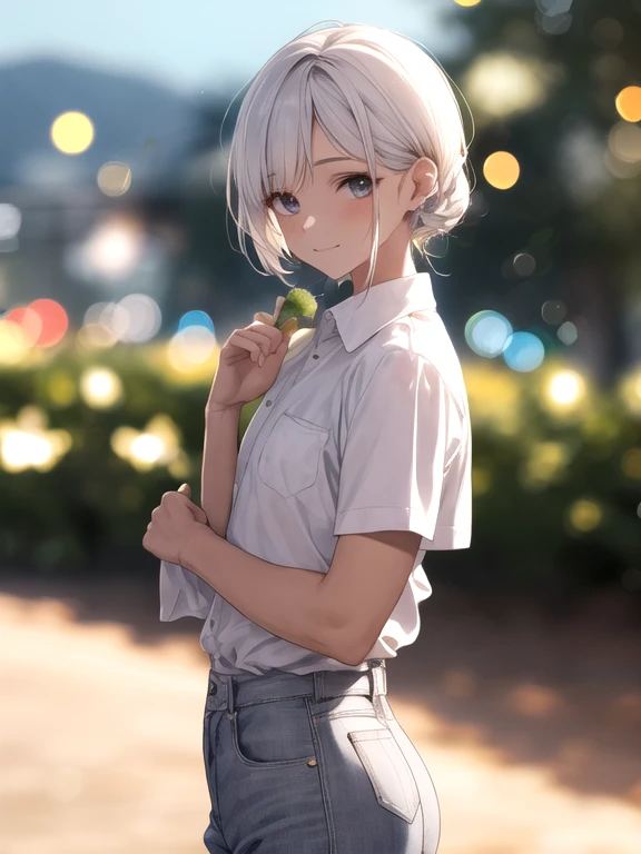 1 chico, enfoque , adulto, Traje de negocios, chaqueta al hombro, Camisa blanca desabotonada, muscular, pantalones, mejor calidad, contrata, cara detallada, oficina, edificios desde la ventana, antecedentes detallados, luz solar difusa, profundidad de campo, bokeh