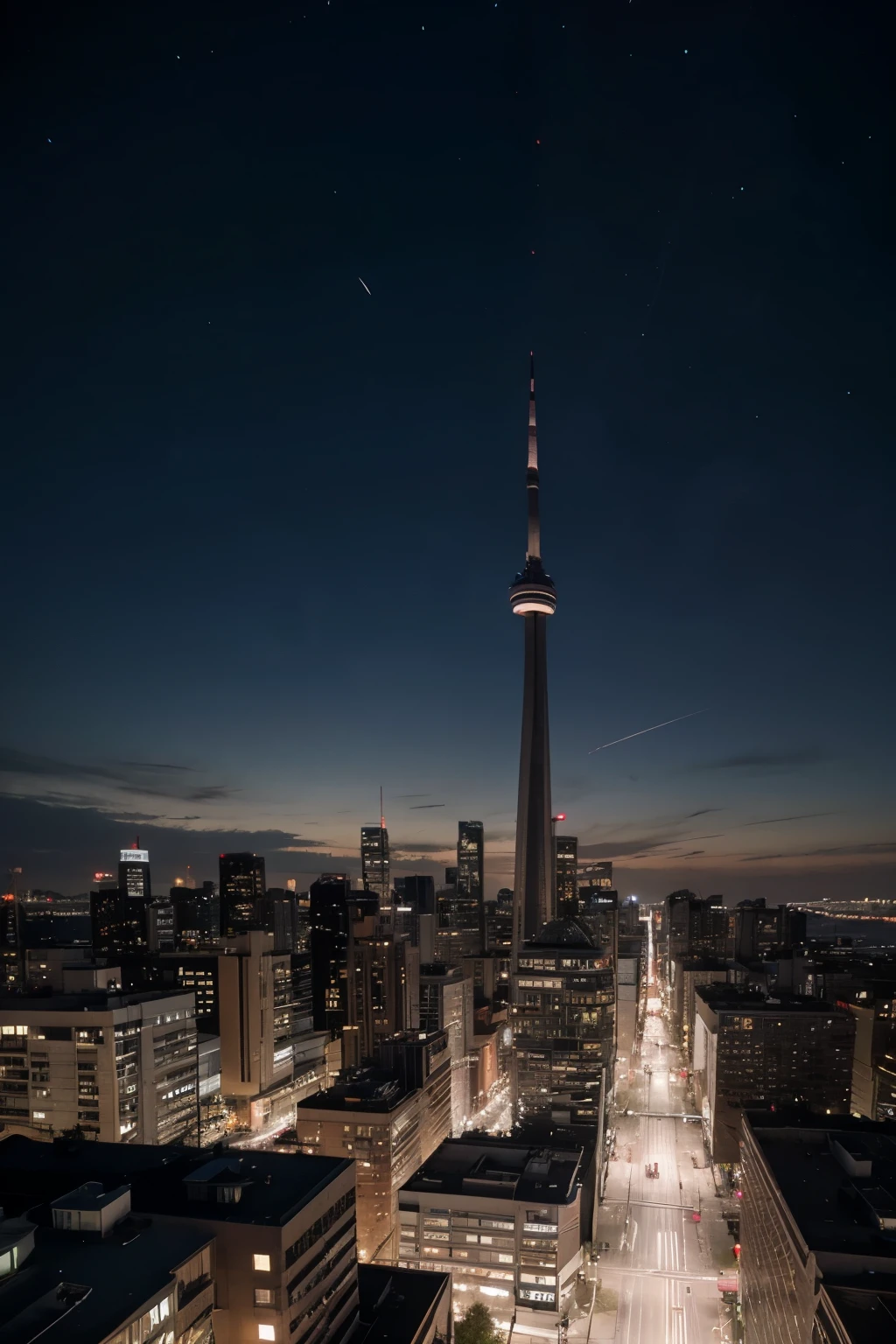cidade de Toronto canada de noite.