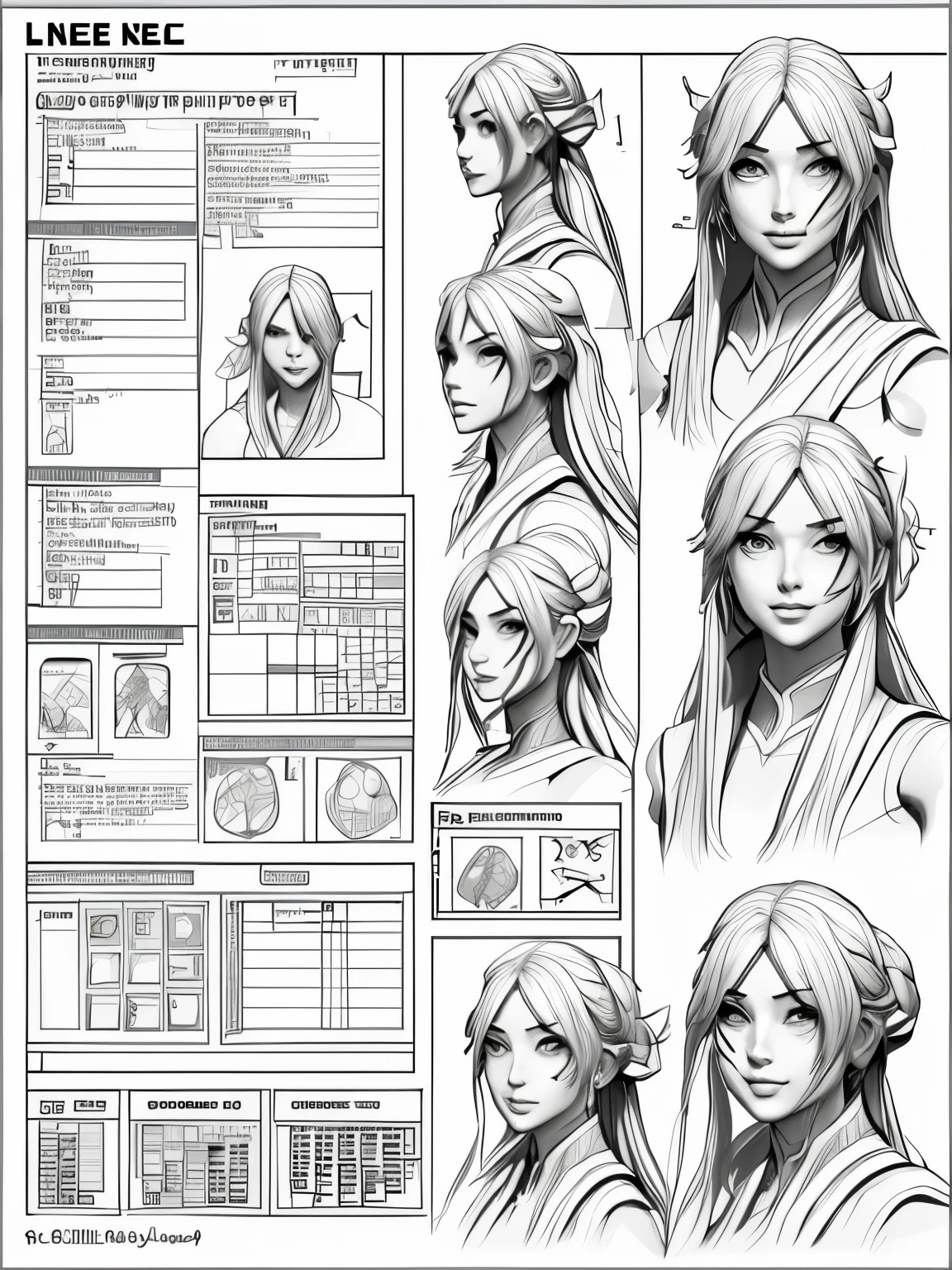 ((character concept art)), ((character design sheet, same character, front, side, back)) maple story character art, video game character design, video game character design, expert high detail concept art, Chinese inspired, hanfu concept art, reference sheet, Chinese theme, Chinese clothes, fantasy art, stunning characters, detailed face, Full of details, front, side, back, 3/4 angle view front, 3/4 angle view, Highly detailed, Depth, Many parts, (reference sheet:1.5), detailed character design, highly detailed character design, 8K post-production, high resolution, ((highly detailed)), HDR, intricate, smile, multiple postures and facial expressions, male, man, long hair in high ponytail, long hair, pale skin, lineart, detailed face, detailed eyes