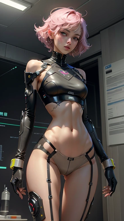 Woman body definition thin thigh cybernetics, body parts, short underwear , sexy alien ,