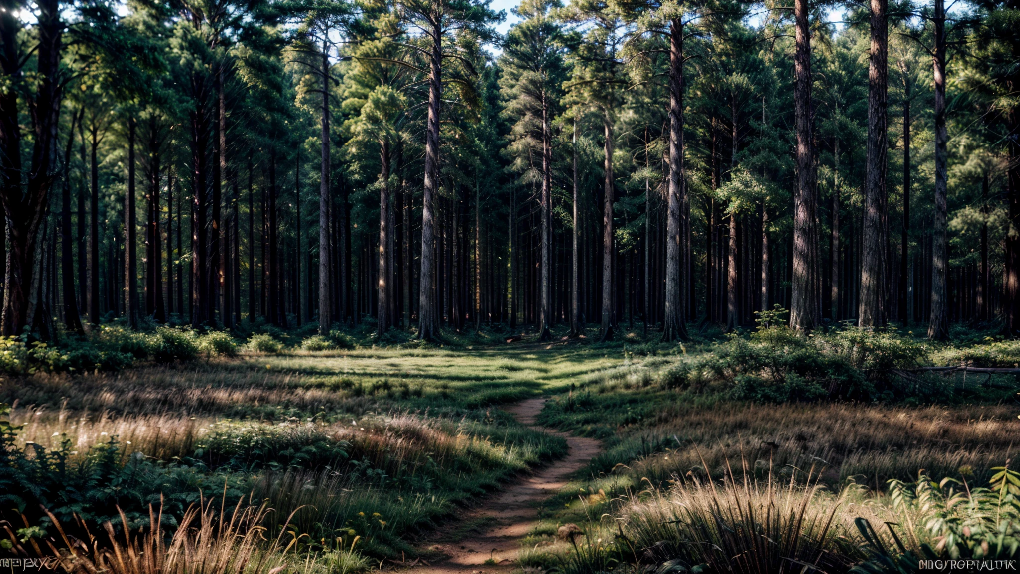nature, the forest, grass, Shrubs, Sunrise, ((8K, Raw-Photo, top quality, masterpiece), Highly detailed RAW color photography, professional photography, (realistic, photorealism:1. 37), (top quality), (best shadow), (Best Illustration), ultra high resolution, highly detailed CG wallpaper unified 8K, Physics-based rendering, professional lighting), very world