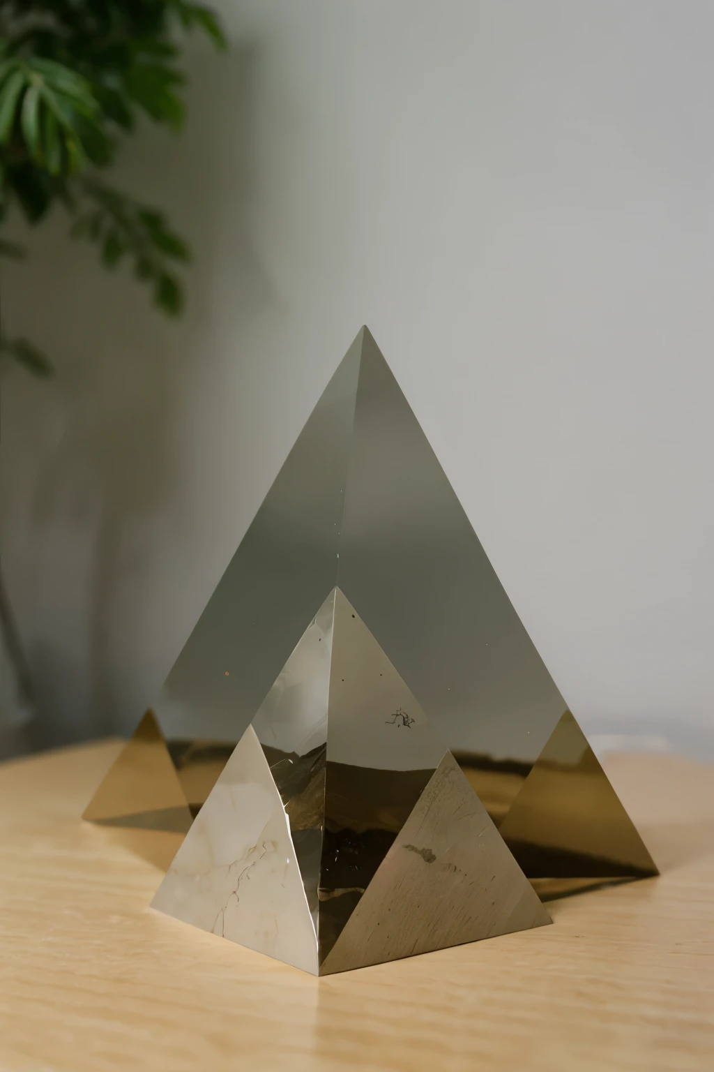 make a pyramid using the letters AM