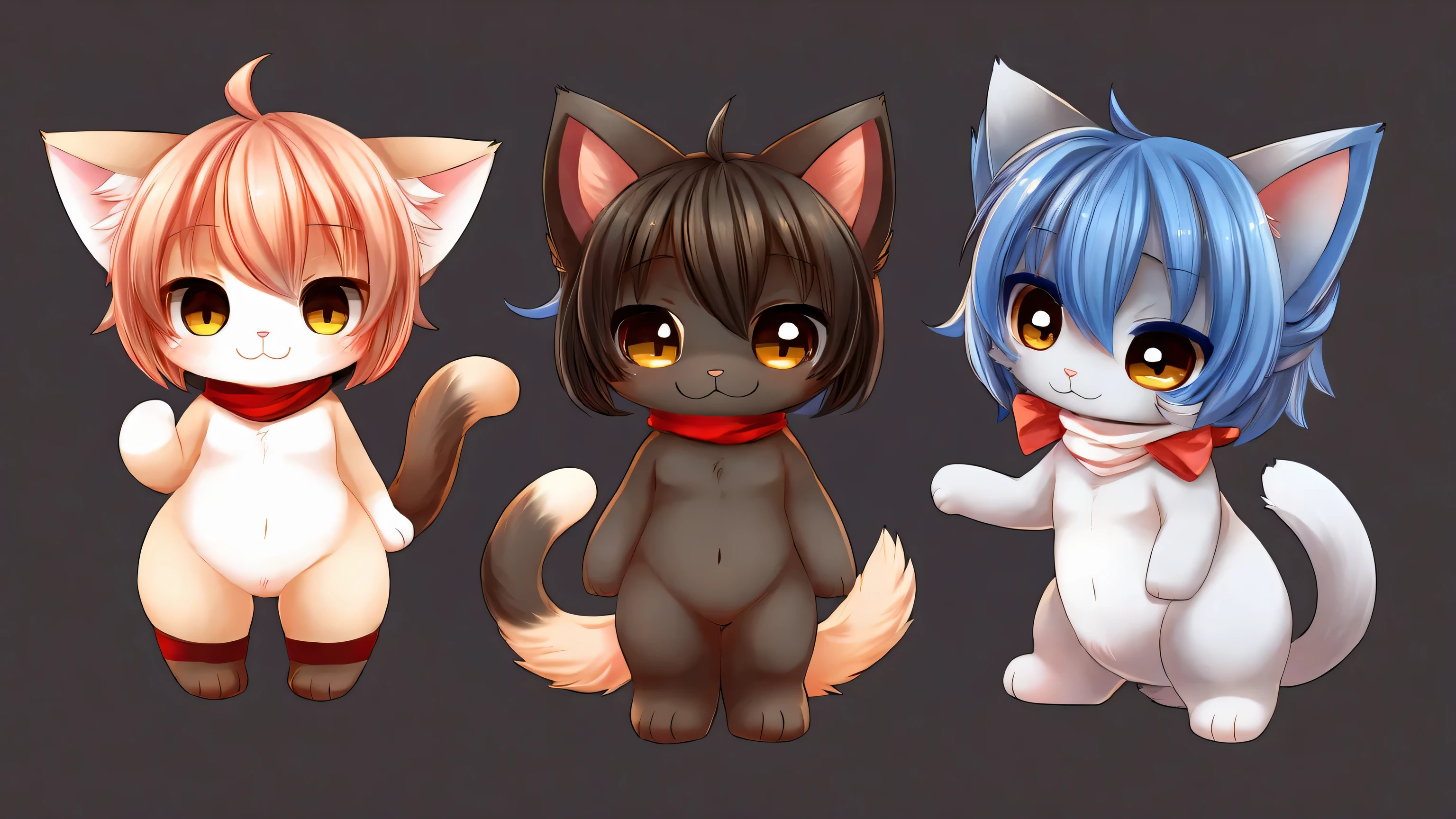 Cute Cat、Chibi Character、