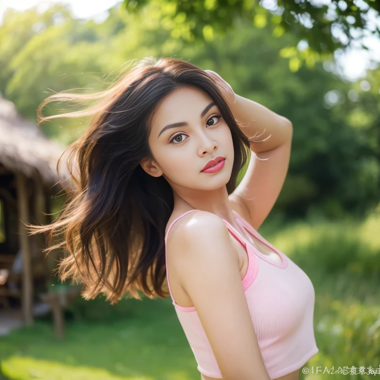 Asian woman Araafed in pink dress poses for photo, beautiful asian girl, beautiful female model, Beautiful Asian woman, Vertical 60mm, The most beautiful Chinese model, beautiful female model, beautiful korean girl, beautiful korean girl, Chinese girl, Vertical 70 mm, หญิงbeautiful asian girl, beautiful south korean women, Portrait photos with a 50 mm lens