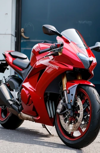 red racing motorcycle