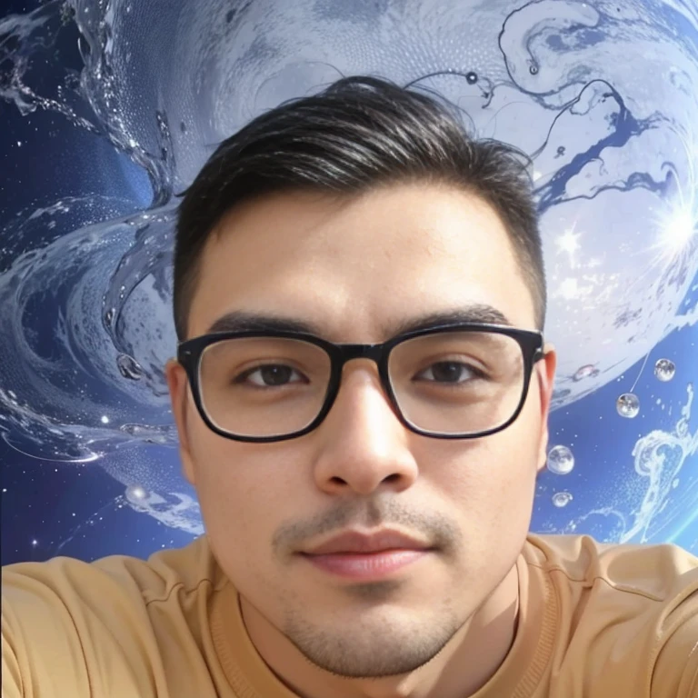 Aaraf wears glasses and wears a red shirt taking a selfie., With the world behind, Avatar, 2 7 years, 2 8 years, Asian man, Age 2 9 years, Profile pictureเฮดช็อต,, Profile picture, 3 2 years - old man, 24 years old