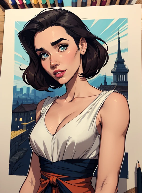(estilo de desenho animado:1.2), Imagem de desenho animado de uma mulher com grande cabelo rosa, cups and coffee, garota funky super fofa, Ilustra??o estilo desenho animado, estilo de arte dos desenhos animados, estilo de arte dos desenhos animados, digital illustration style, design de personagens altamente detalhado, arte digital detalhada fofa, City fan art, Design de personagens de retrato, beautiful digital illustration, retrato de alta qualidade, Arte em quadrinhos, Retrato de design de personagens, Fundo floral Personagem mulher ninja com marcas de guerras Imagem de desenho animado de uma mulher .Ilustra??o estilo desenho animado, estilo de arte dos desenhos animados, estilo de arte dos desenhos animados, digital illustration style, design de personagens altamente detalhado, arte digital detalhada coragem, Forest fan art, Design de personagens de retrato, beautiful digital illustration, retrato de alta qualidade, Arte em quadrinhos, mulher jovem cabelo com transas lindas . Beautiful lined eyes Medium large bust and wonderful sexy clothes. image expression of sexual desire from waist to head illustration Jennifer Connelly and Salma haiek