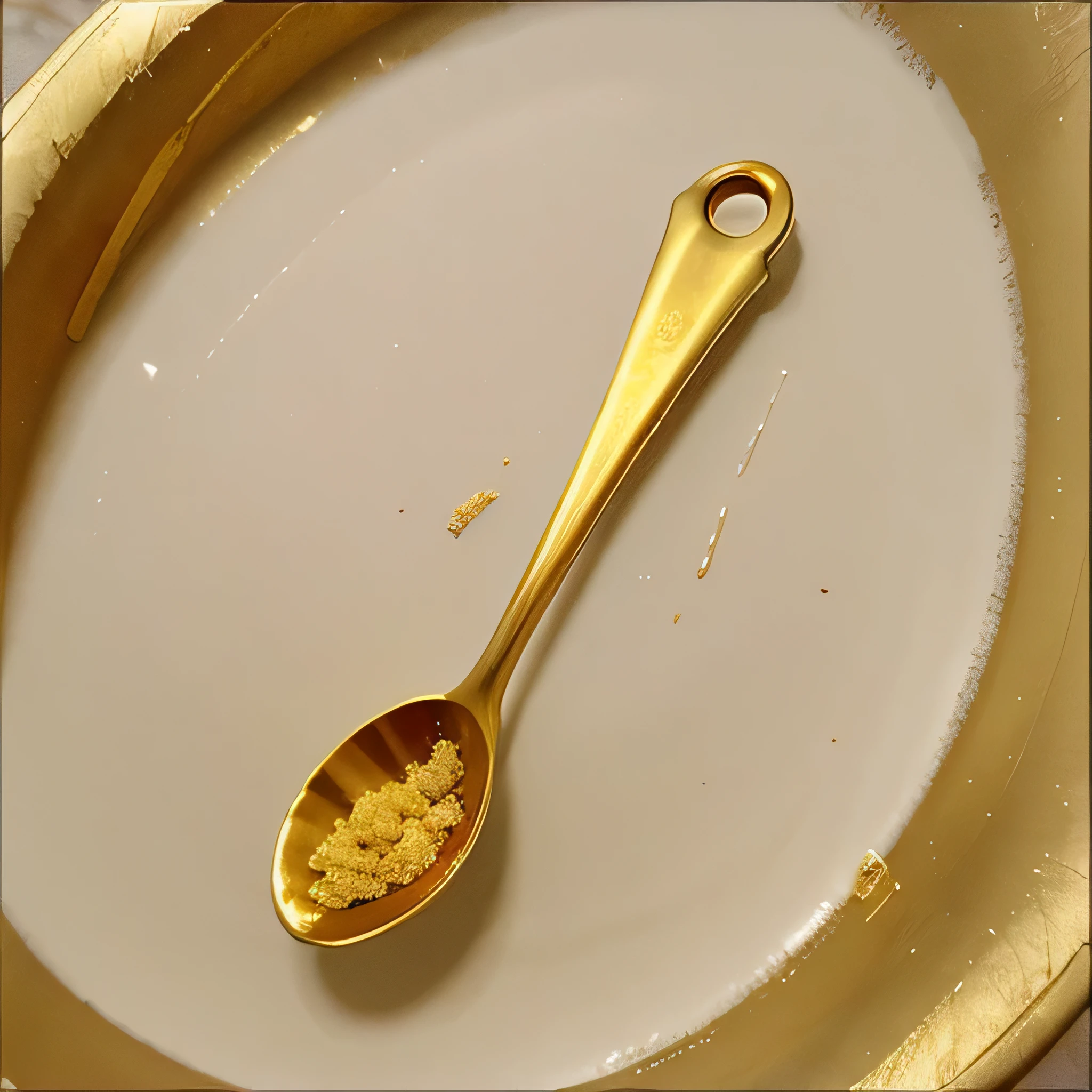 a golden spoon