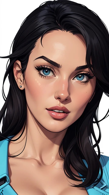 estilo de desenho animado:1.2), Monica Bellucci Brazilian woman draw ART Artline white background woman Cartoon image of a woman , roupas sensuais , garota super valente destemida , cartoon style illustration, estilo de arte dos desenhos animados, estilo de arte dos desenhos animados, digital illustration style, design de personagens altamente detalhado, arte digital detalhada fofa, City fan art, design de personagem retrato, beautiful digital illustration, retrato de alta qualidade, arte em quadrinhos, retrato do design do personagem, white background Busty without clothes and medium breasts female character cartoon style dressed in Fallout 4 uniform Monica Bellucci