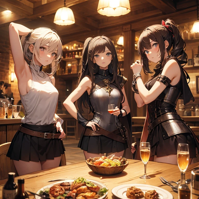 twins、tits、Nipples、stockings、While crouching、Spread your legasturbation with a dildo、Perfect body、Love juice overflows、Surrounded by a large group of men、bukkake cum