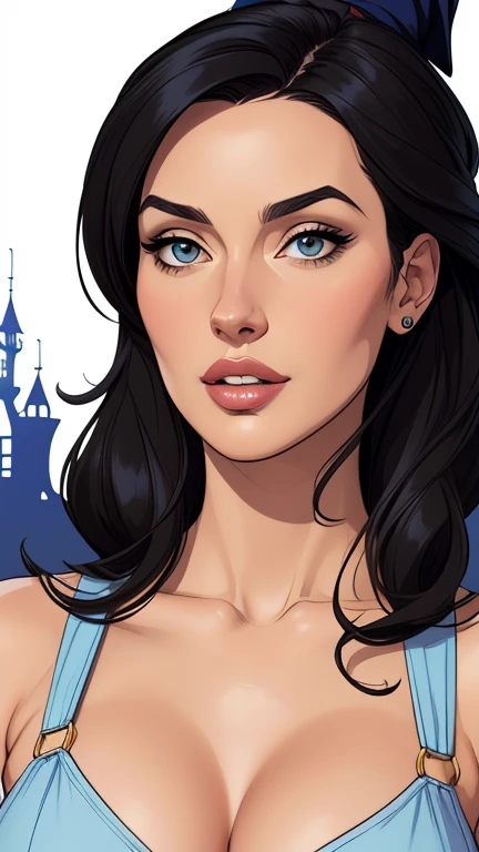estilo de desenho animado:1.2), Monica Bellucci Brazilian woman draw ART Artline white background woman Cartoon image of a woman , roupas sensuais , garota super valente destemida , cartoon style illustration, estilo de arte dos desenhos animados, estilo de arte dos desenhos animados, digital illustration style, design de personagens altamente detalhado, arte digital detalhada fofa, City fan art, design de personagem retrato, beautiful digital illustration, retrato de alta qualidade, arte em quadrinhos, retrato do design do personagem, white background Busty without clothes and medium breasts female character cartoon style dressed as a halloween witch Monica Bellucci 