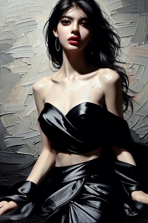 13 year old indian girl in saree at a party, (epicrealism) ((hyperrealistic)), ultra hd 8k, (redlips 0.9) deep v neck blouse (medium round breasts 0.2) (masterpiece 0.8)