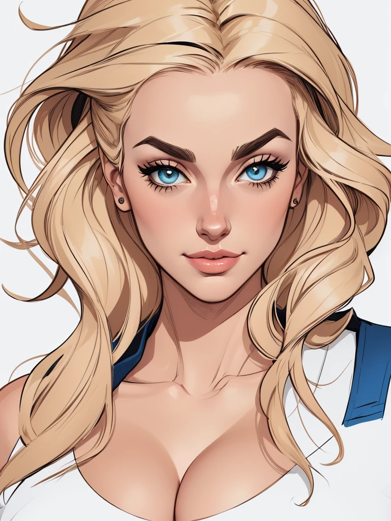 estilo de desenho animado:1.2), mulher brasileira draw ART Artline fundo branco mulher Imagem de desenho animado de uma mulher , roupas sensuais , garota super valente destemida , Ilustra??o estilo desenho animado, estilo de arte dos desenhos animados, estilo de arte dos desenhos animados, digital illustration style, design de personagens altamente detalhado, arte digital detalhada fofa, City fan art, design de personagem retrato, beautiful digital illustration, retrato de alta qualidade, arte em quadrinhos, retrato do design do personagem, white background Busty without clothes and medium breasts cartoon style female character dressed in Fallout 4 uniform