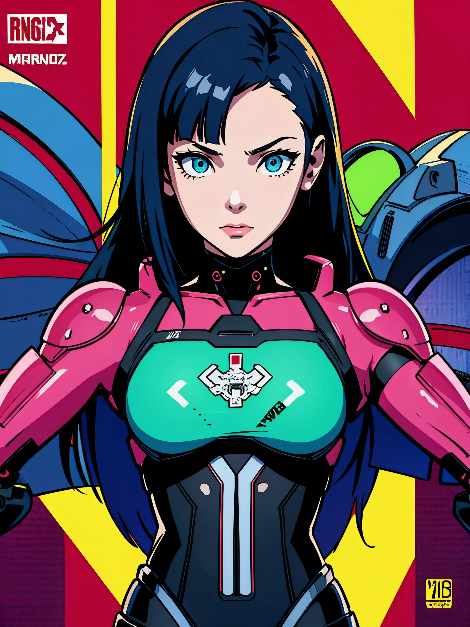 digital art drawing, illustration of (girl, metal robotic arms, cyberpunk 2077, neon), anime drawing/art, bold linework, illustration, digital art, masterpiece, flat illustration, no shadows, 8k resolution, high detail, vector art, only anime, perfect eyes, perfect hands, sharpness, high clarity
