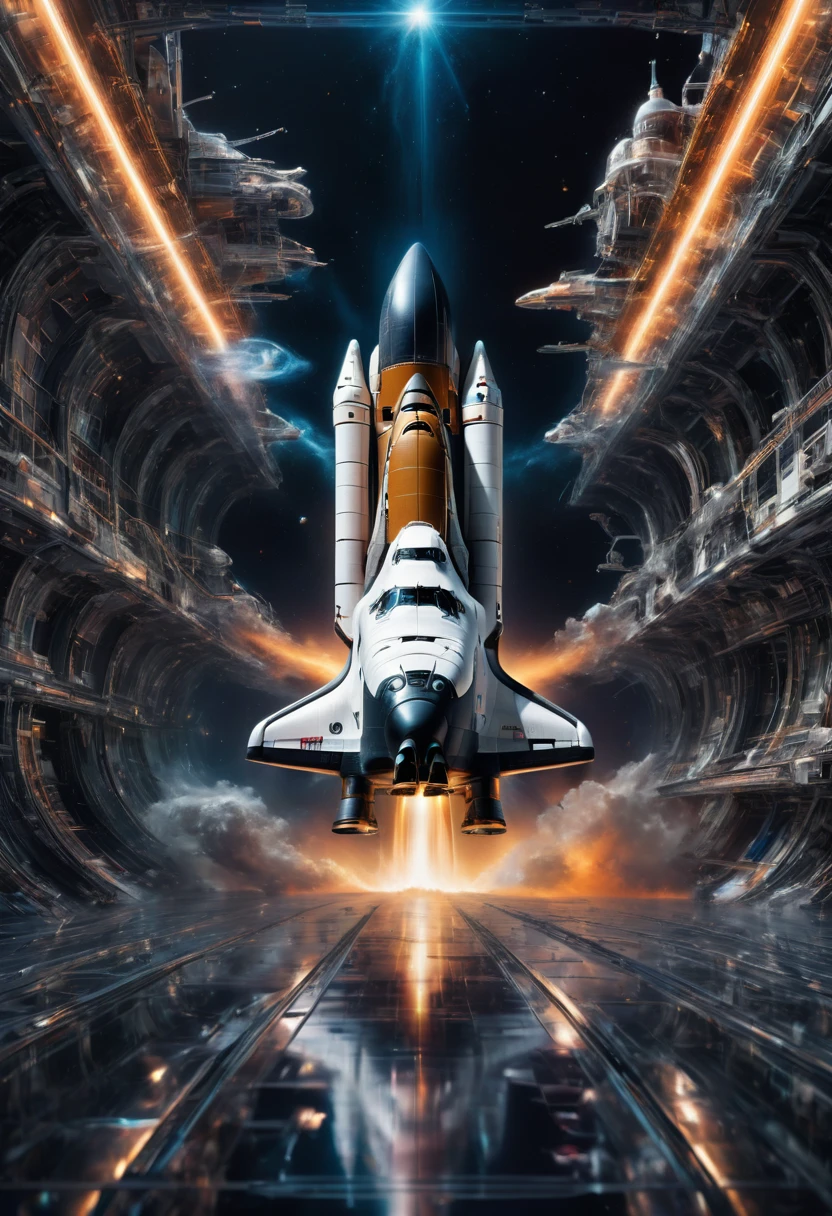 Motion Blur, action-lines, Time Traveler, Time and space shuttle, time machine, minimalism art, best quality, masterpiece, very aesthetic, perfect composition, intricate details, ultra-detailed