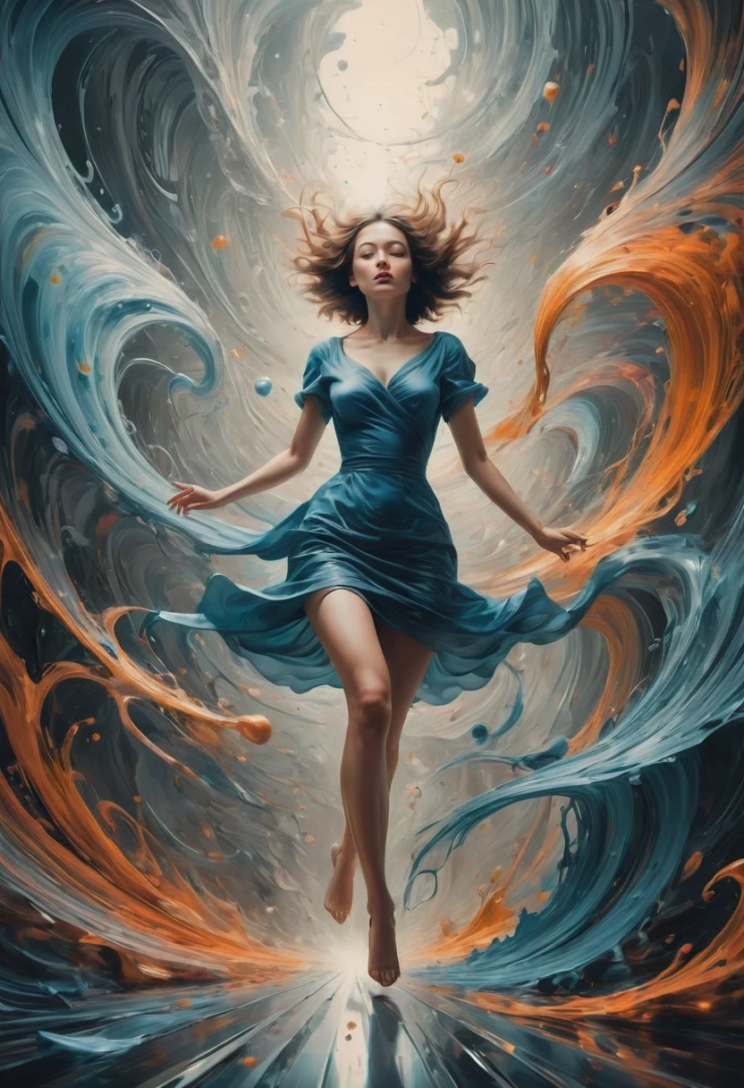 Motion Blur, action-lines, Magic Realism Style, Surrealist, dynamic illustration, minimalism art, best quality, masterpiece, very aesthetic, perfect composition, intricate details, ultra-detailed