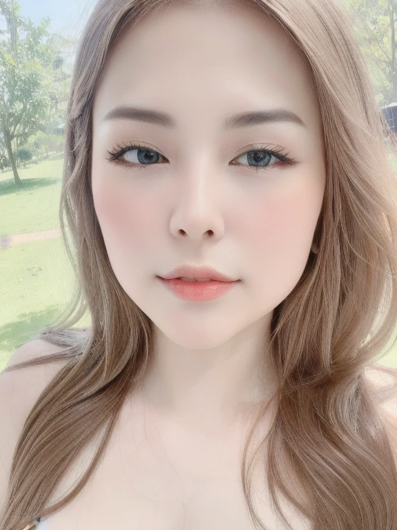 (realistic、masterpiece、Best Quality、8K、highres、high resolution:1.3)、1 girl、Huge breasts、white bikini、pale white skin、looking at viewers、super fine face and eyes、long hair、indoor、 upper body、