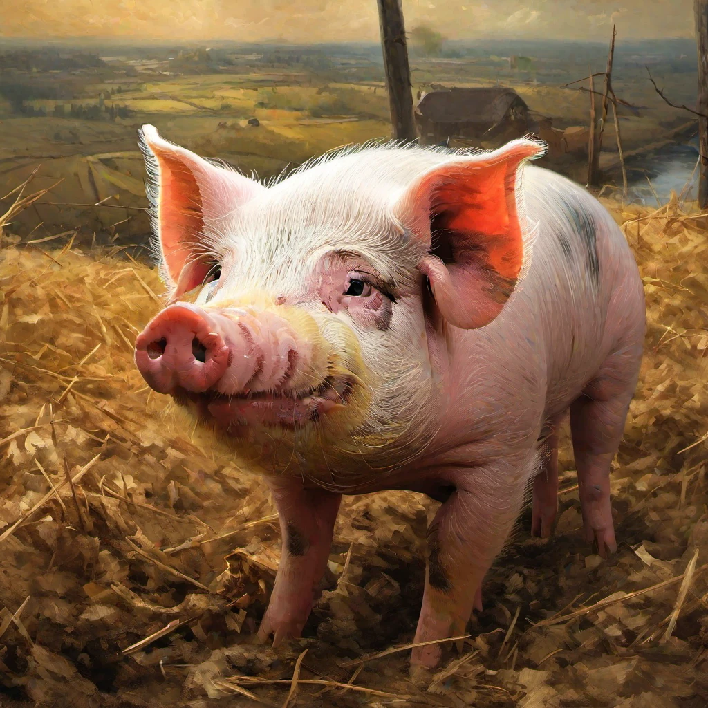 (masterpiece, best quality:1.2), pig