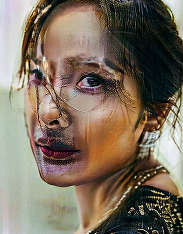 a beautiful woman with large round breasts, extremely detailed and realistic nipples, 36DD, hyper-realistic, photorealistic, masterpiece, studio lighting, sharp focus, physically-based rendering, vibrant colors, highly detailed face, beautiful mesmerizing eyes, sharp nose, full luscious lips, intricate skin texture, flawless porcelain skin, elegant hairstyle, cinematic composition, dramatic lighting, warm color tones