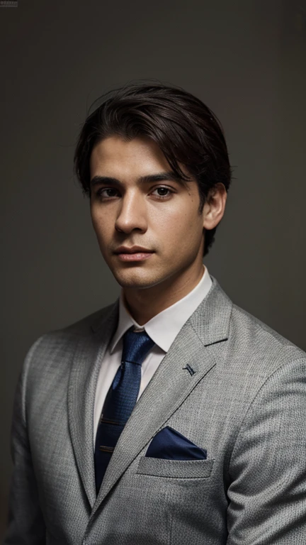 Usar somete o rosto : there is a man in a suit and tie posing for a photo, an album cover inspired by Antônio Parreiras, instagram, Arte Nova, david rios ferreira, icaro carvalho, luiz escanuela, Ignatius Fernandez Rios, edu souza, Arauto Ortega, Ignatius Fernandez Rios, Carlos Ortega Elizalde