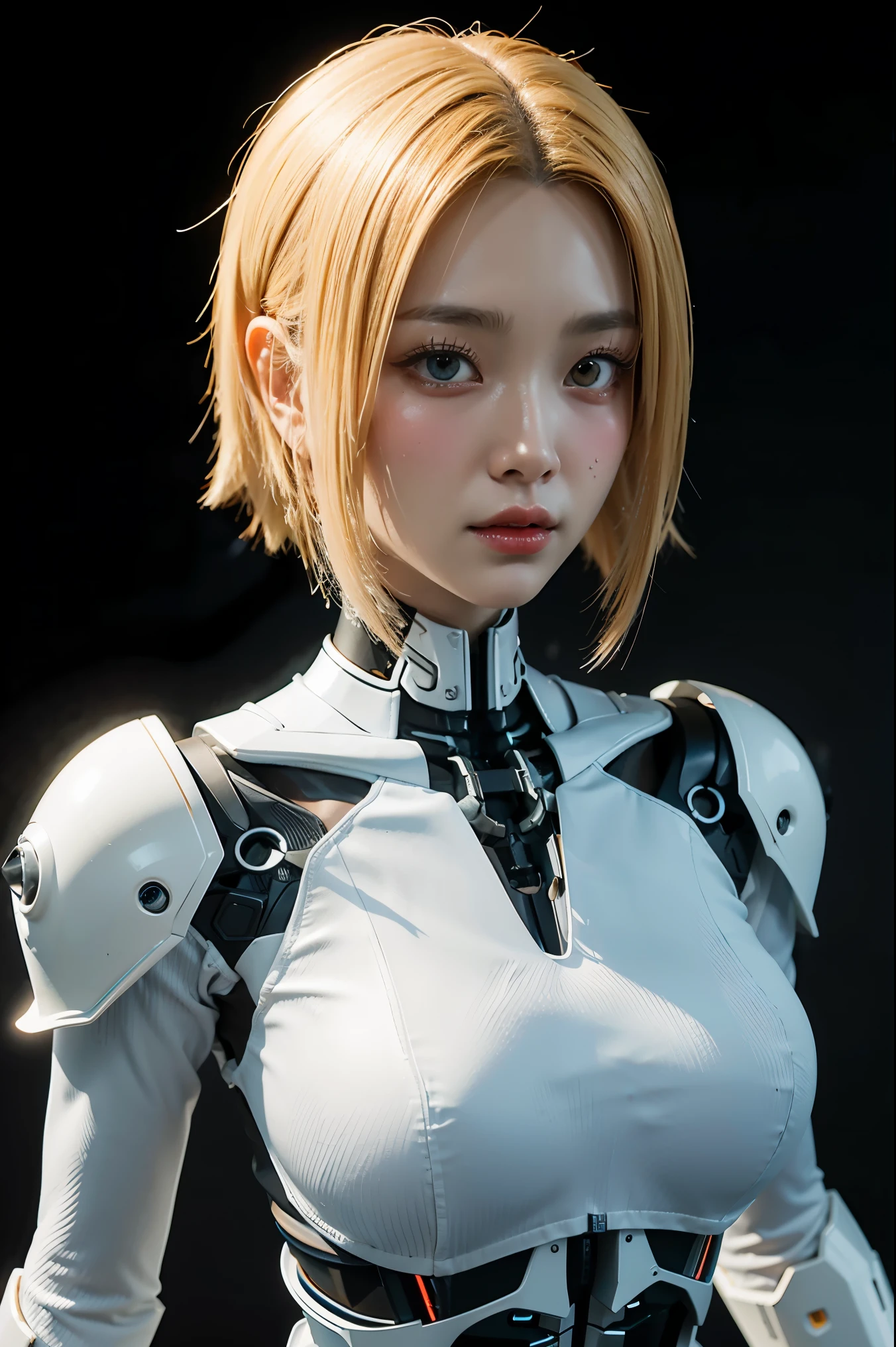 anime - style image of a woman with a skeleton body and a helmet, unreal engine render + a goddess, biomechanical oppai, highly detailed cybernetic body, white biomechanicaldetails, gynoid cyborg body, 3 d render character art 8 k, detailed body, intricate mechanical body, cybernetic and highly detailed