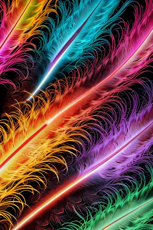 (official art, Beautiful and beautiful:1.2), (1 Girl:1.3),(Fractal Art:1.1),(rich and colorful:1.1)(Flowers:1.3),The most detailed,(Zentangle:1.2), whole body, (Abstract Background:1.3), (Glowing skin), (Many colors:1.4), ,(earrings), (feather:1.5),