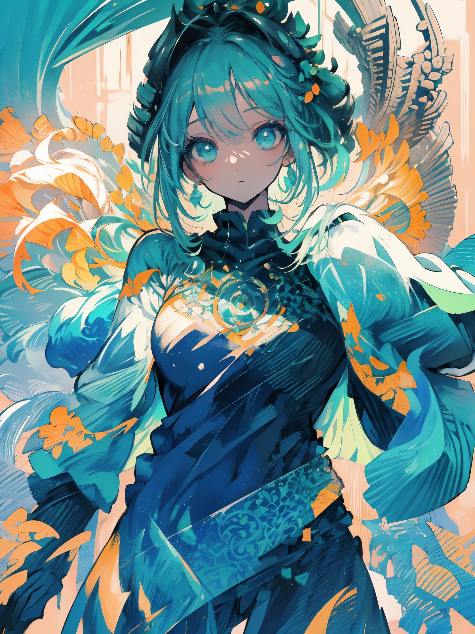 um close de uma mulher com um vestido verde e um colar, obras de arte no estilo de guweiz, estilo anime 3 d realista, lindo retrato de anime, estilo de realismo de anime, retrato detalhado de garota anime, linda pintura de personagem, por Yang J, impressionante retrato de rosto de anime, estilo de arte de anime realista, retrato de uma garota de anime, lindo estilo de anime