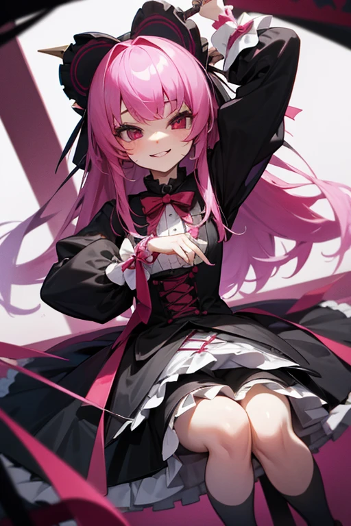 Burikko、Cunning、Extremely cute、girl、Gothic Lolita Costumes、bad personality、abuse、Evil smile、Brat、Brat、Saucy