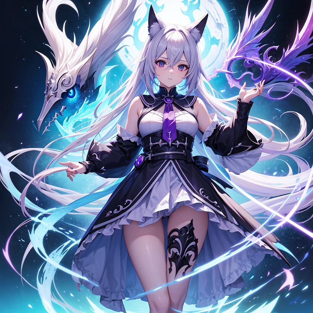 Kindred league of leguends, can y el cordero, estilo anime, mejor calidad, con pechos, piernas, mirando de frente, hecha para fondo de pantalla, colores vividos